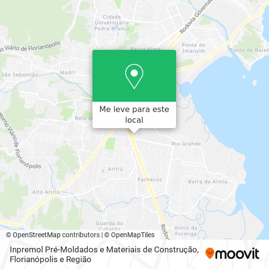 Inpremol Pré-Moldados e Materiais de Construção mapa
