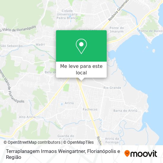 Terraplanagem Irmaos Weingartner mapa