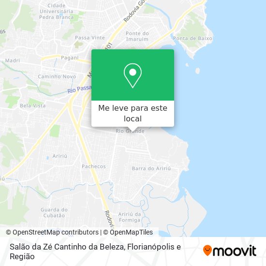 Salão da Zé Cantinho da Beleza mapa