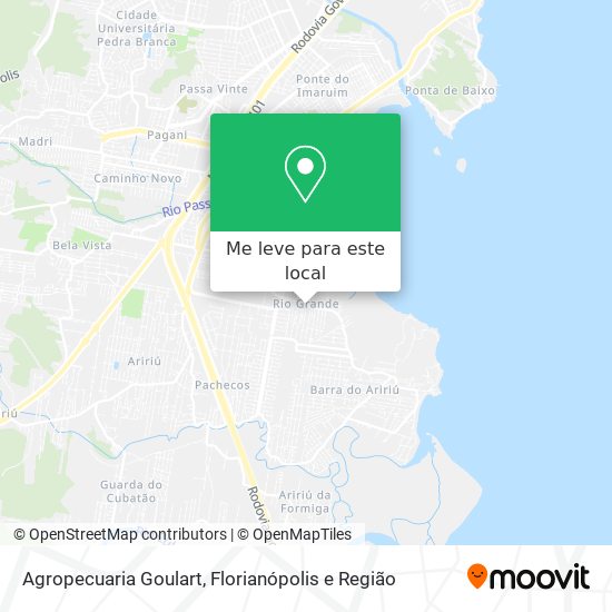 Agropecuaria Goulart mapa