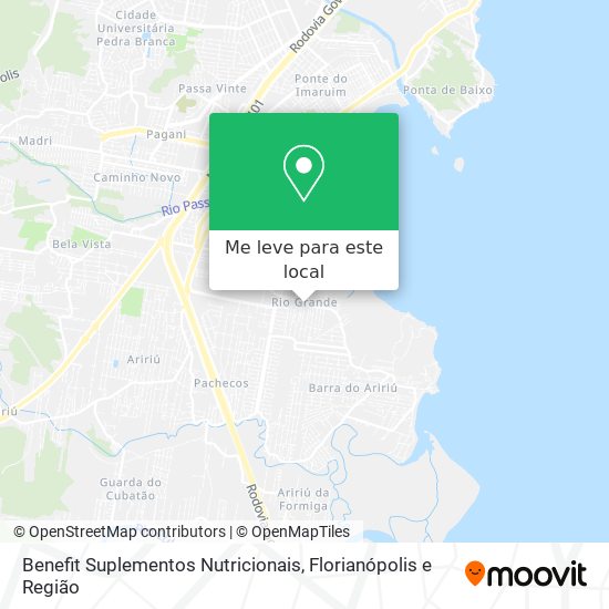Benefit Suplementos Nutricionais mapa