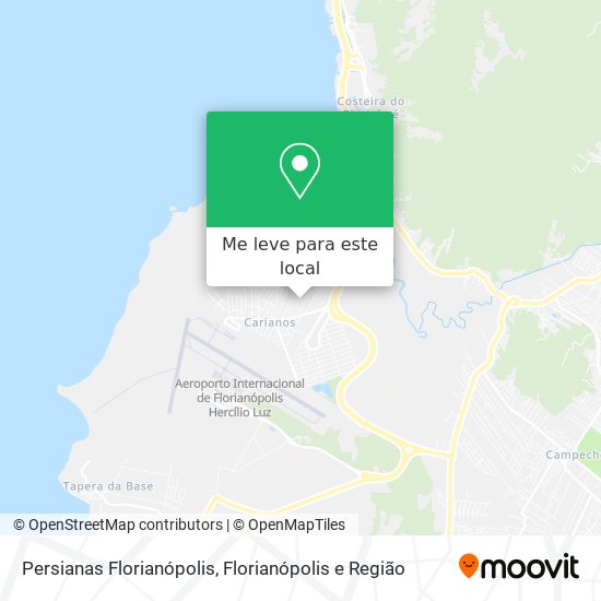 Persianas Florianópolis mapa
