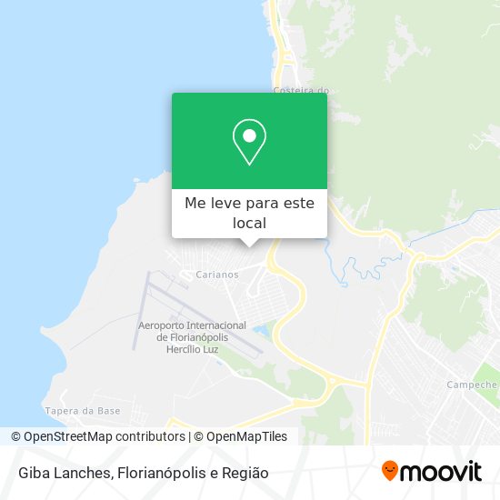 Giba Lanches mapa
