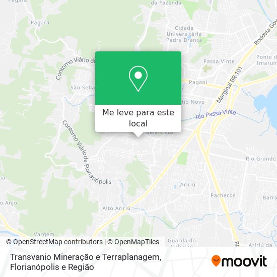 Transvanio Mineração e Terraplanagem mapa