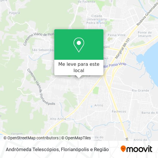 Andrômeda Telescópios mapa