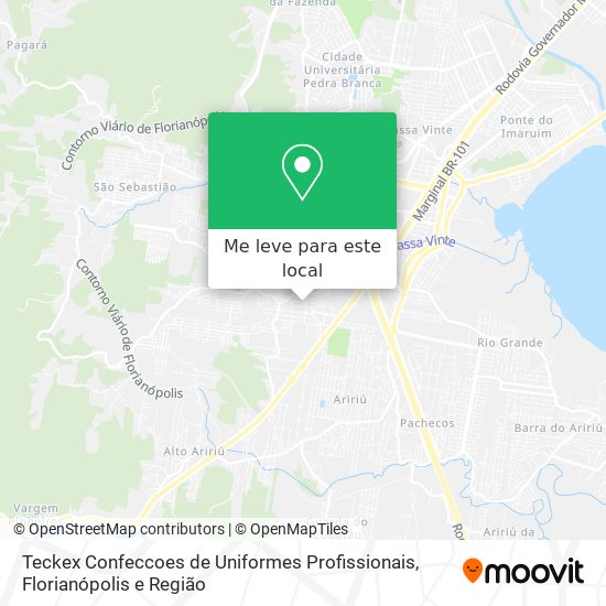 Teckex Confeccoes de Uniformes Profissionais mapa