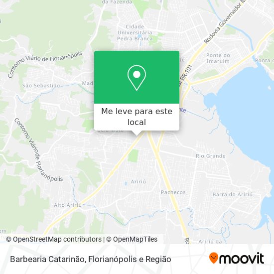 Barbearia Catarinão mapa