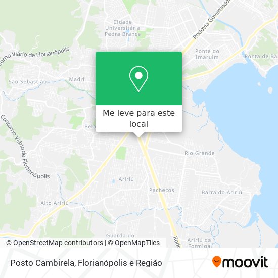 Posto Cambirela mapa