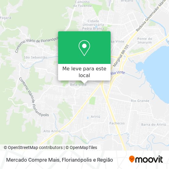 Mercado Compre Mais mapa