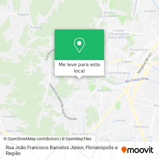 Rua João Francisco Barcelos Júnior mapa