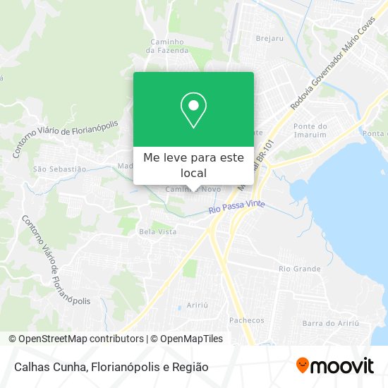 Calhas Cunha mapa