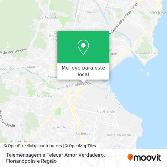 Telemensagem e Telecar Amor Verdadeiro mapa