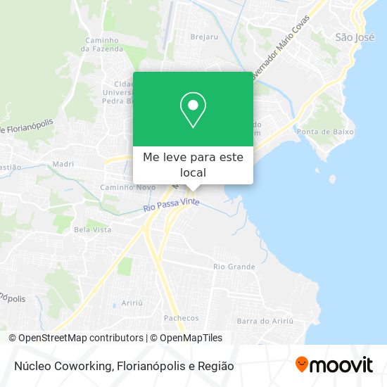 Núcleo Coworking mapa