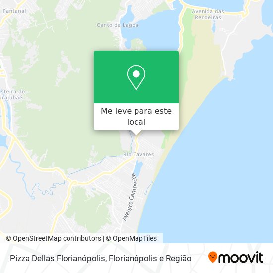 Pizza Dellas Florianópolis mapa