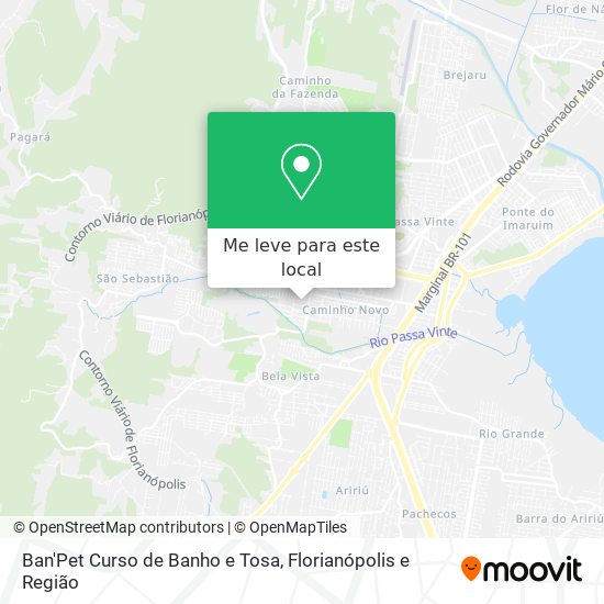 Ban'Pet Curso de Banho e Tosa mapa