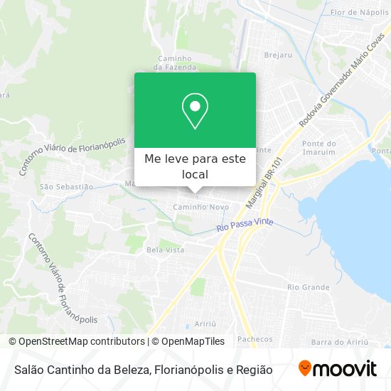 Salão Cantinho da Beleza mapa