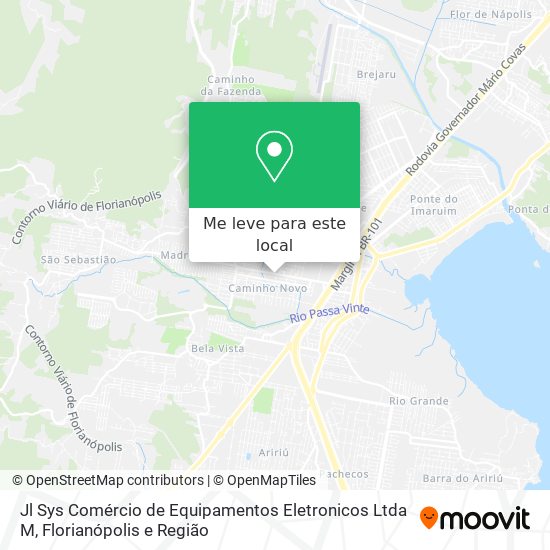 Jl Sys Comércio de Equipamentos Eletronicos Ltda M mapa
