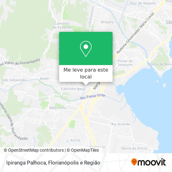 Ipiranga Palhoca mapa