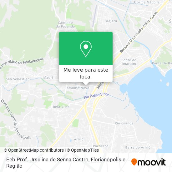 Eeb Prof. Ursulina de Senna Castro mapa