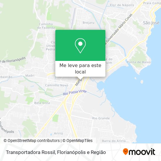 Transportadora Rossil mapa