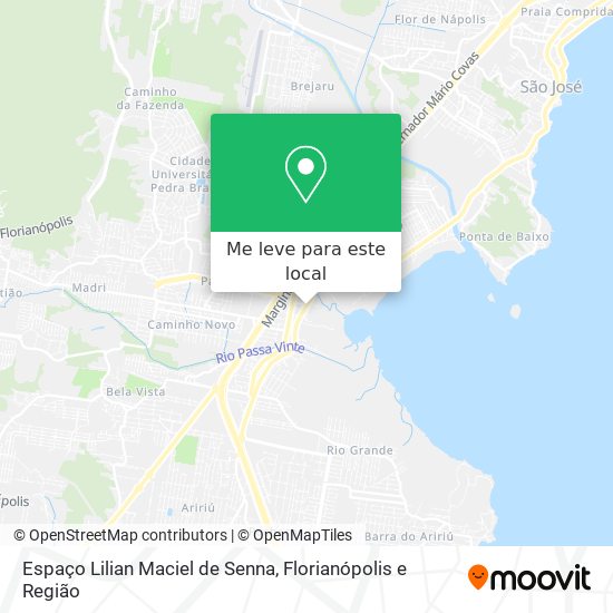 Espaço Lilian Maciel de Senna mapa
