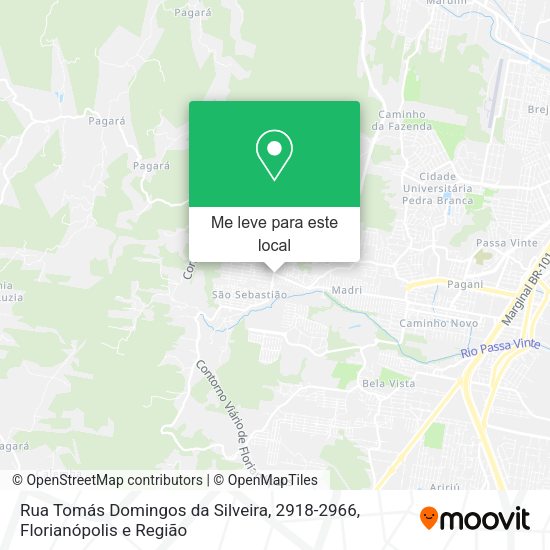 Rua Tomás Domingos da Silveira, 2918-2966 mapa