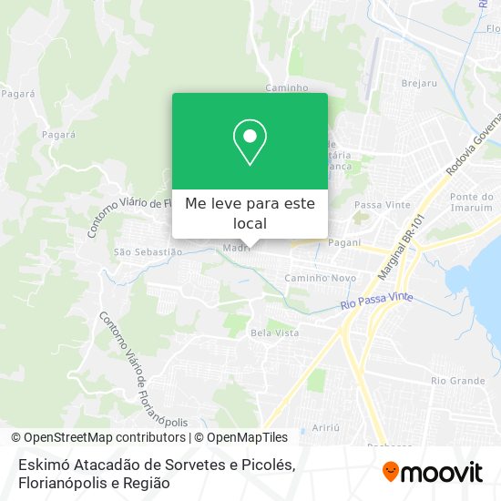 Eskimó Atacadão de Sorvetes e Picolés mapa