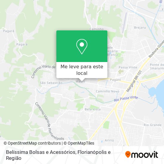 Belíssima Bolsas e Acessórios mapa