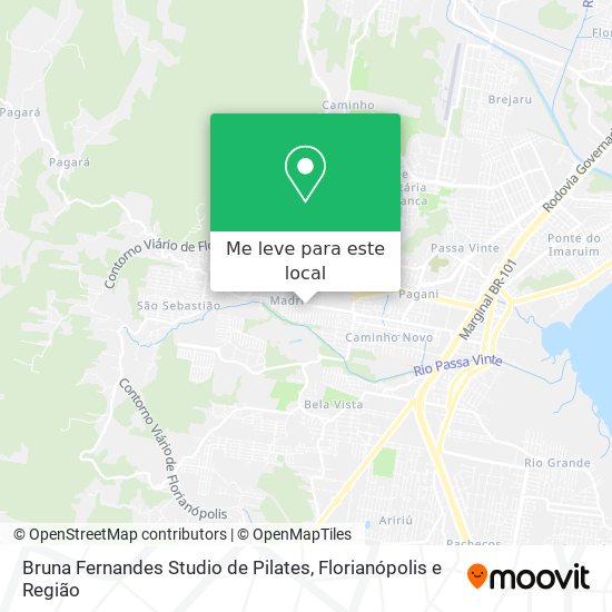 Bruna Fernandes Studio de Pilates mapa