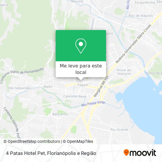 4 Patas Hotel Pet mapa