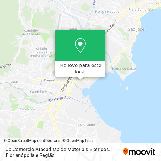 Jb Comercio Atacadista de Materiais Eletricos mapa