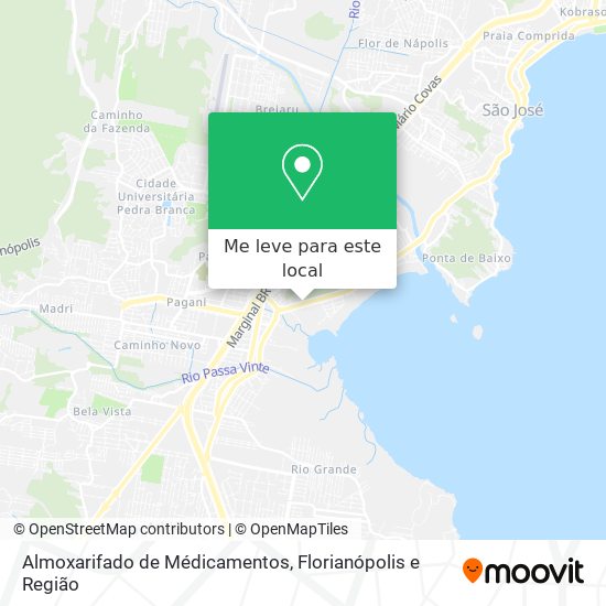 Almoxarifado de Médicamentos mapa
