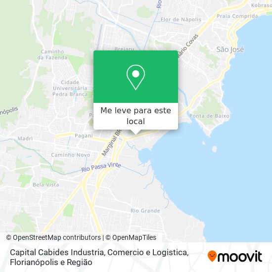 Capital Cabides Industria, Comercio e Logistica mapa