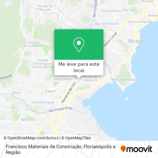 Francisco Materiais de Construção mapa