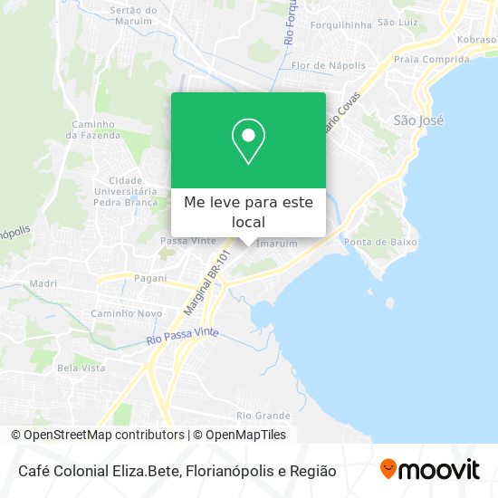 Café Colonial Eliza.Bete mapa