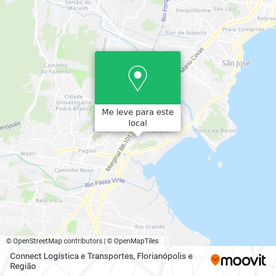 Connect Logística e Transportes mapa