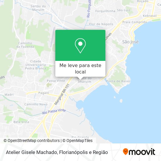 Atelier Gisele Machado mapa