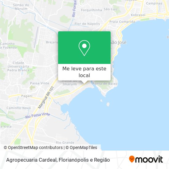 Agropecuaria Cardeal mapa