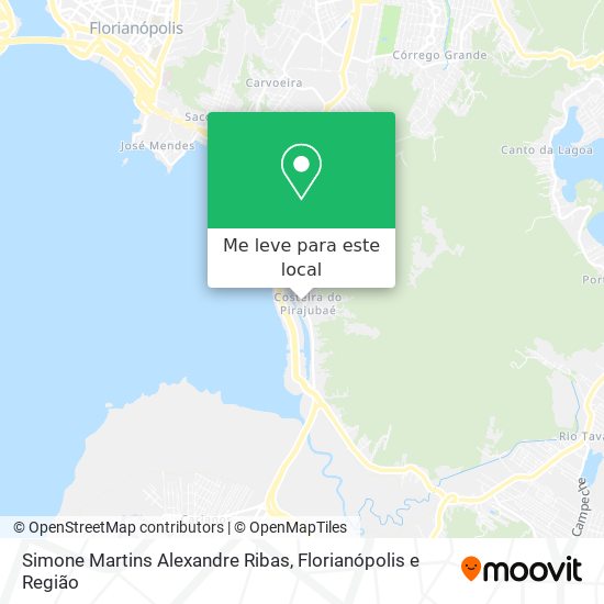 Simone Martins Alexandre Ribas mapa