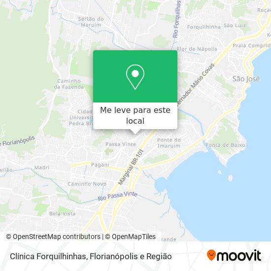 Clínica Forquilhinhas mapa