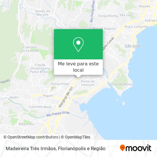 Madeireira Três Irmãos mapa
