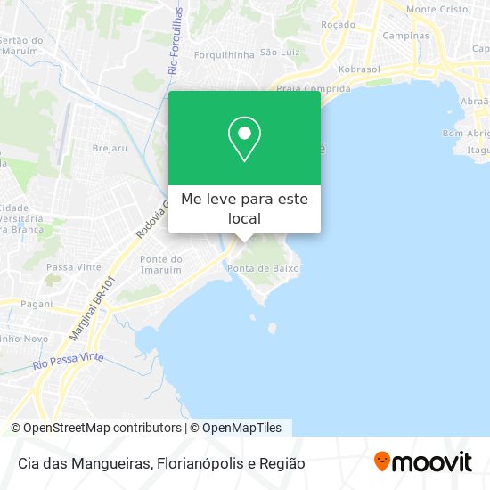 Cia das Mangueiras mapa