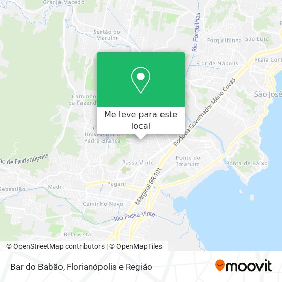 Bar do Babão mapa