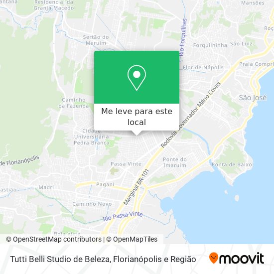 Tutti Belli Studio de Beleza mapa
