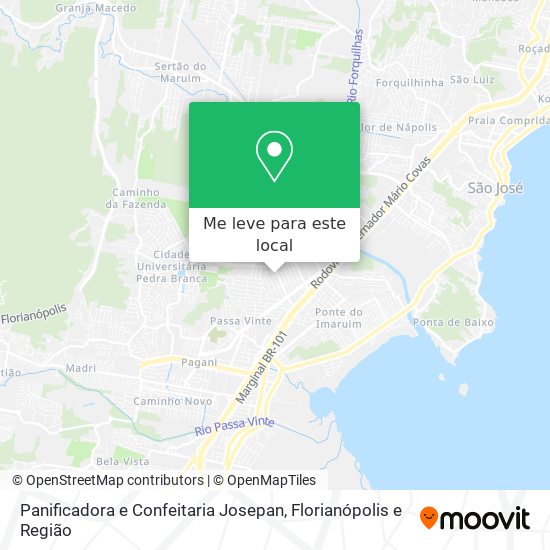 Panificadora e Confeitaria Josepan mapa