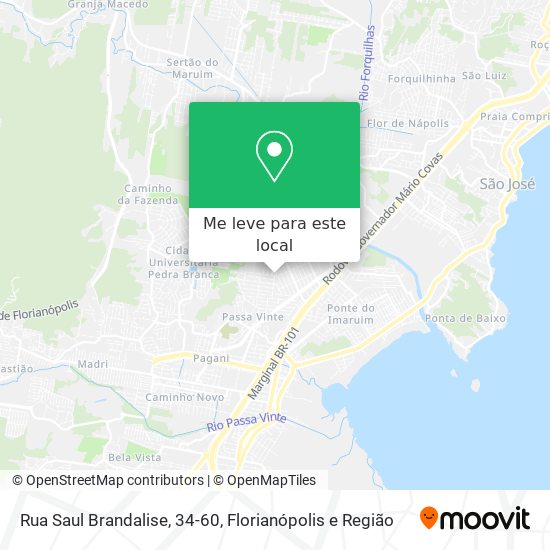 Rua Saul Brandalise, 34-60 mapa
