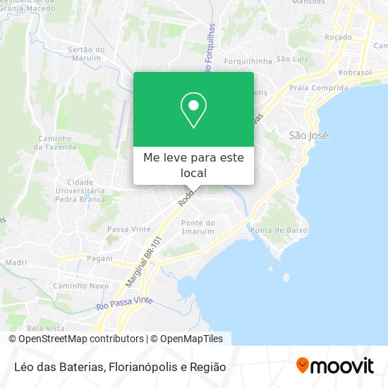 Léo das Baterias mapa