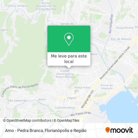 Amo - Pedra Branca mapa