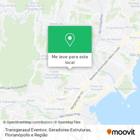 Transgerasul Eventos: Geradores-Estruturas mapa
