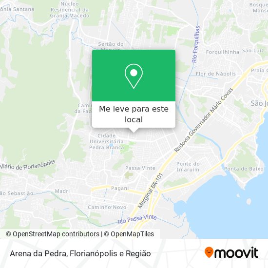 Arena da Pedra mapa